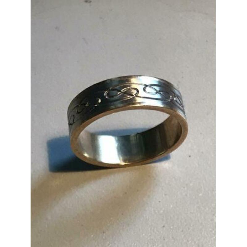 RVS 2 kleuren ring