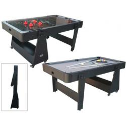 Airhockey / Pooltafel TopTable Twist 2-1 Max, Grey-Black
