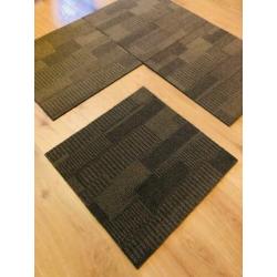 Tapijttegels 50 x 50 cm bruin gemêleerd 460 stuks 115 m2