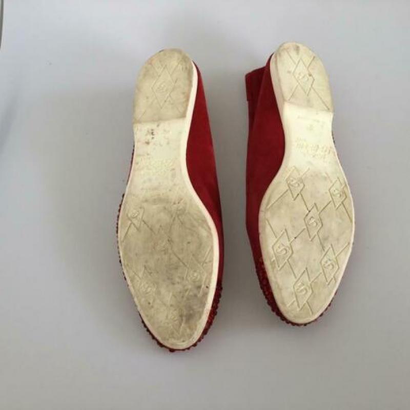 Yoli Roberto Botticelli 40 rode leren ballerina’s