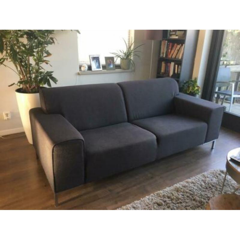 Bank antraciet 208 cm breed