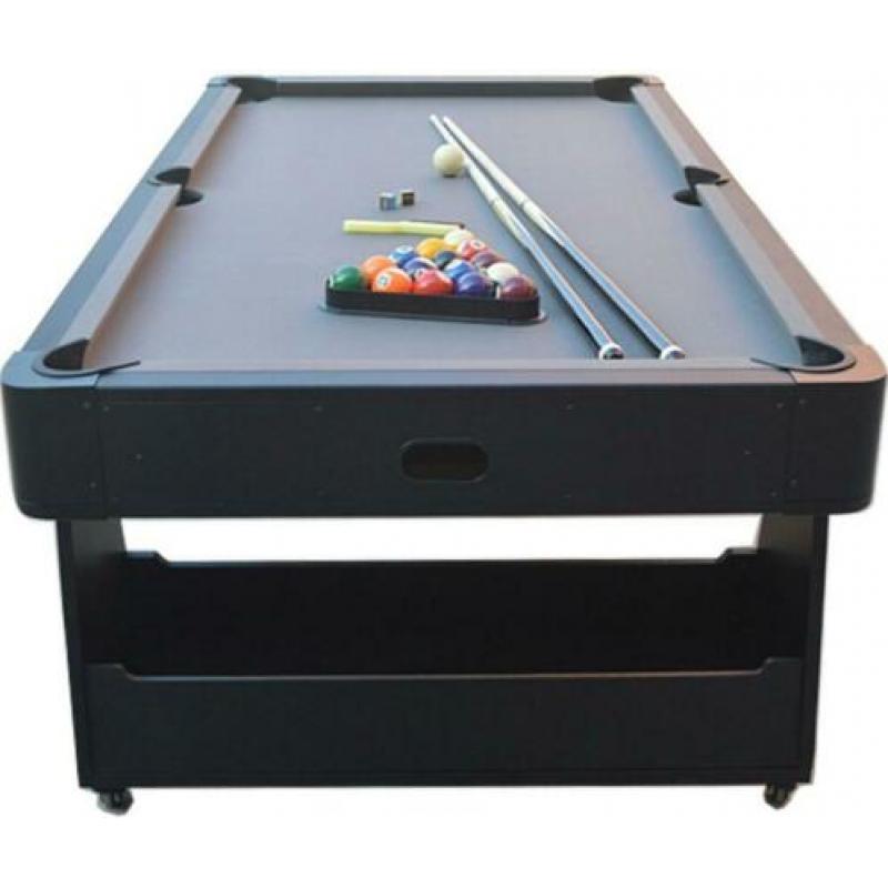 Airhockey / Pooltafel TopTable Twist 2-1 Max, Grey-Black