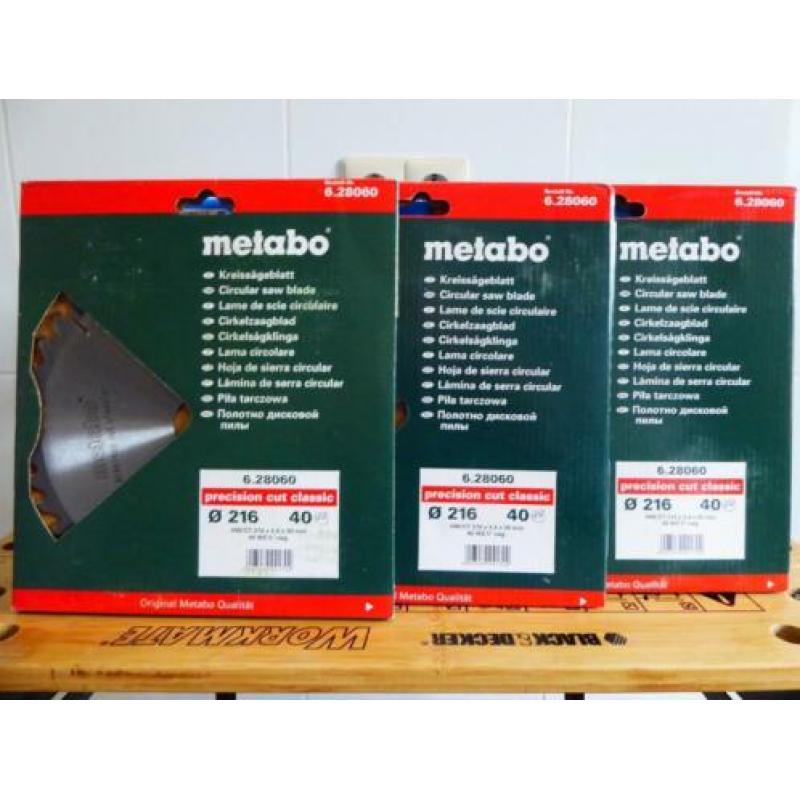 Nieuwe Metabo KS 216 M Afkortzaag - 1350W + 3 zaagbladen