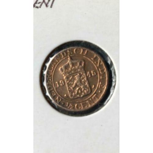 1/2 cent NEDERLANDS-INDIE 1945