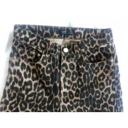 Spijkerbroek Zara panter print