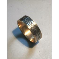 RVS 2 kleuren ring