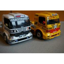 Mercedes 2x Atego Race truck 1999 Mini Champs 1/43