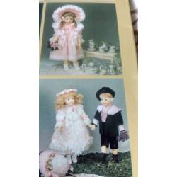 Romantische poppenkleding patronen met hoedjes naaien