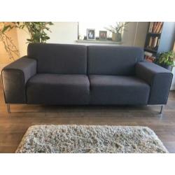Bank antraciet 208 cm breed