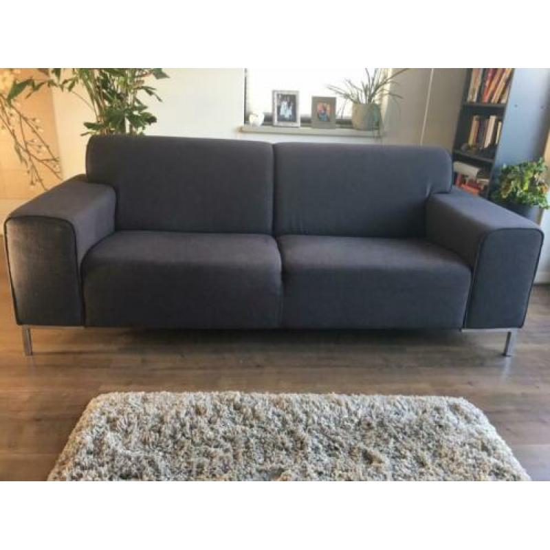 Bank antraciet 208 cm breed