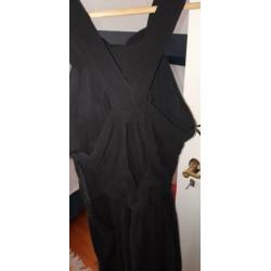 Prachtig voile zwart jurkje Zara open rug mt xs zgn