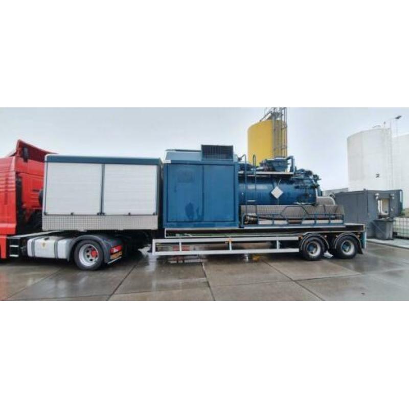 Stevens Self supporting vacuumtanktrailer met 3m3 vacuumpomp