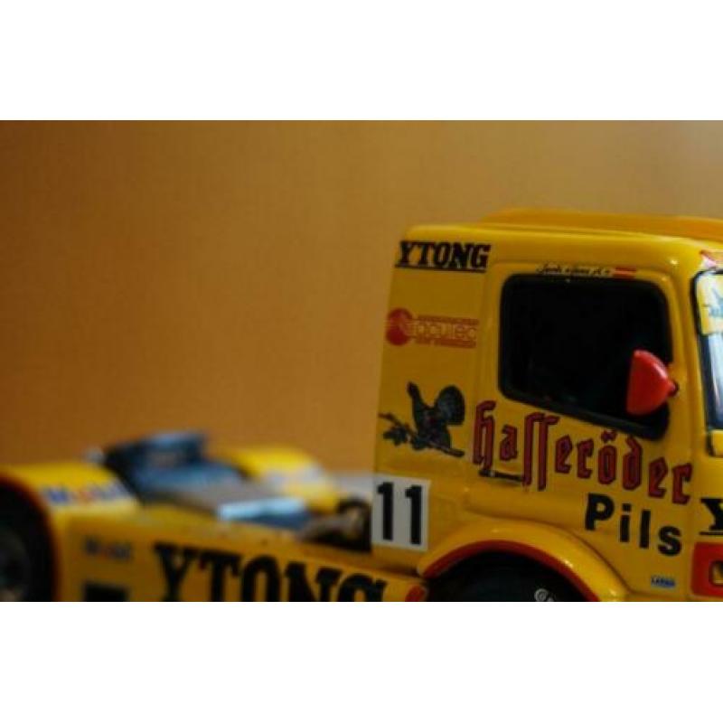 Mercedes 2x Atego Race truck 1999 Mini Champs 1/43