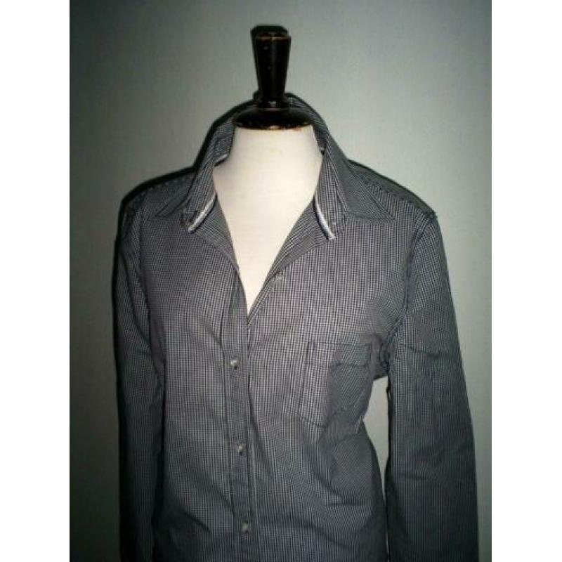 #NIEUW# STANFIELD blouse maat XL leuk zwart / wit ruitje