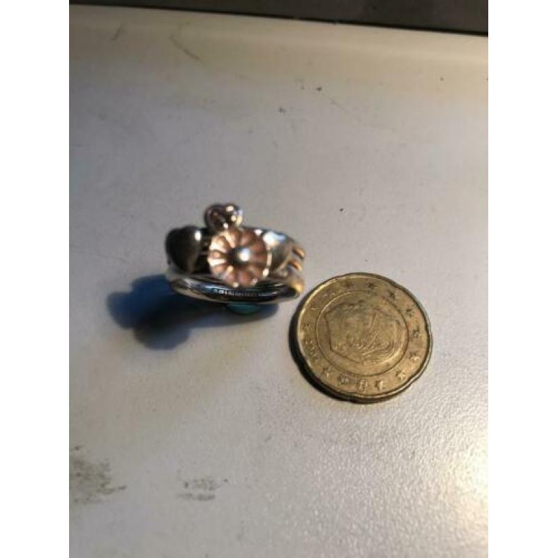 Zilveren ringen 3 in een als set te dragen.