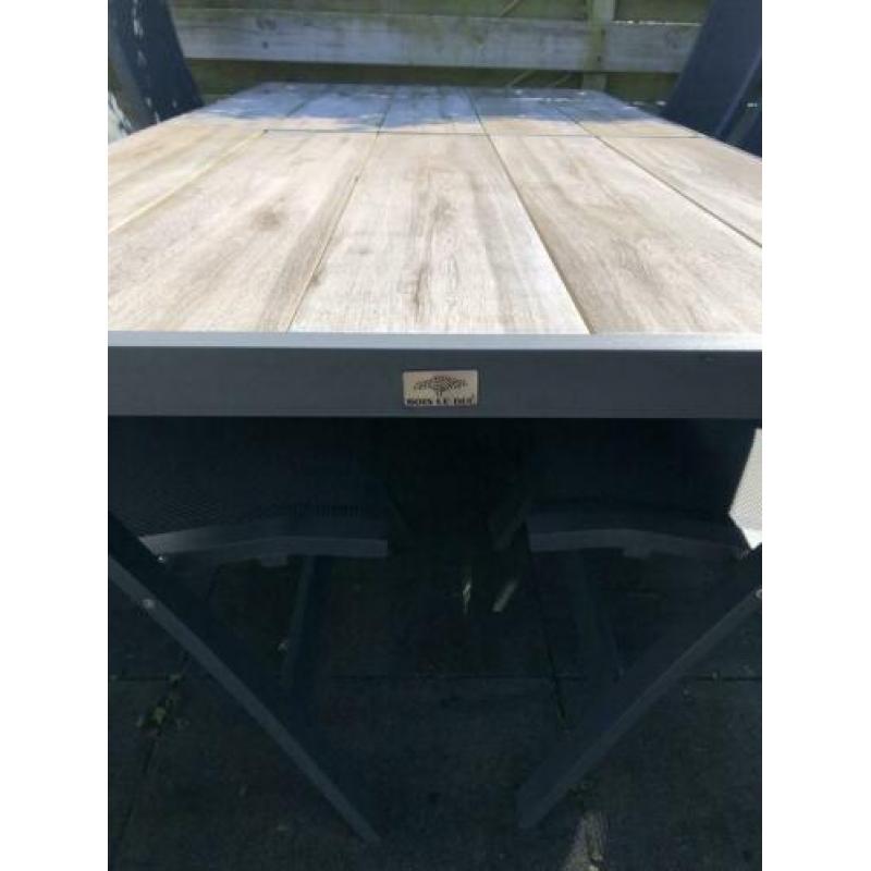 Bois le duc | Tuinset met 7 standen verstelbare tuinstoelen