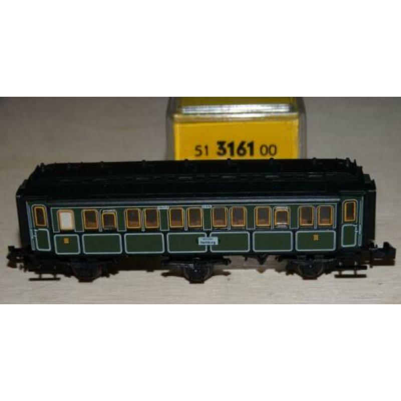 N spoor Minitrix K.Bay.St.B. personentrein OVP