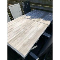 Bois le duc | Tuinset met 7 standen verstelbare tuinstoelen