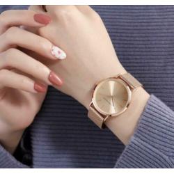 NIEUW: rosé en zilver kleurige dames horloge