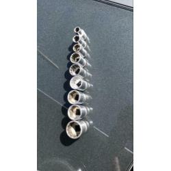 Gedore doppen 9 stuks 10/13/14/19/21/22/23/24/27