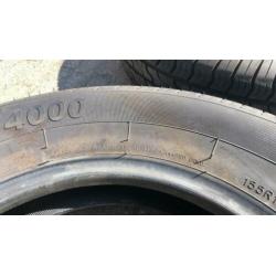 2 st. KargoMax ST-400 155R13 aanhangerbanden