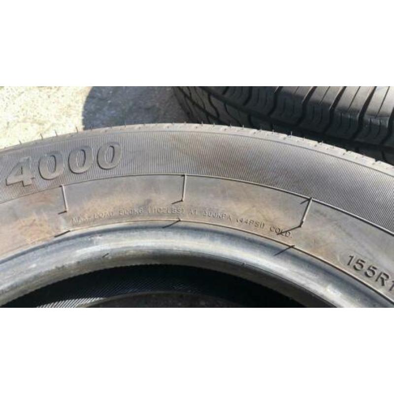 2 st. KargoMax ST-400 155R13 aanhangerbanden