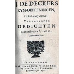 J. de Deckers - Rym-oeffeningen (1702)