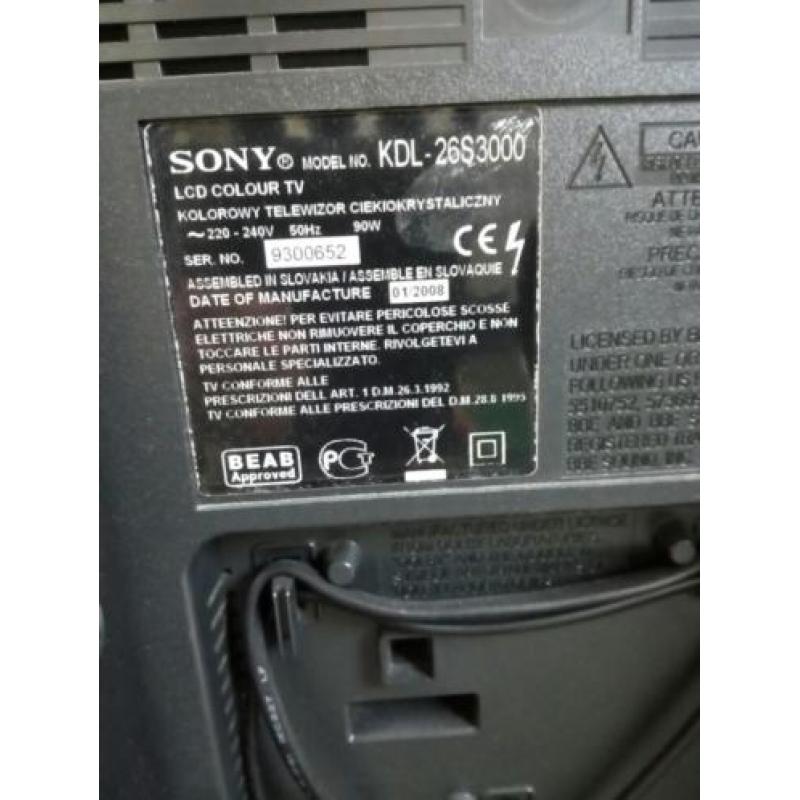 Sony lcd televisie.