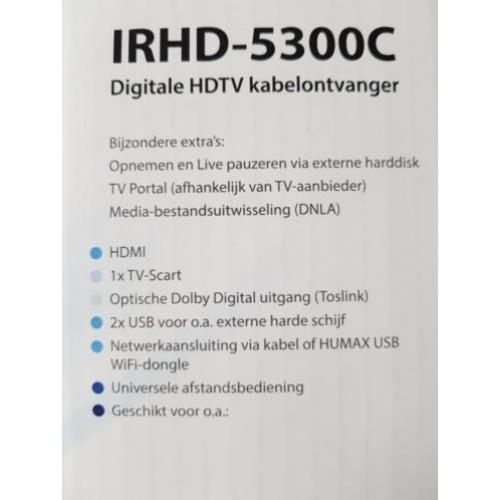 HUMAX IRHD 5300C digitale HDTV kabelontvanger