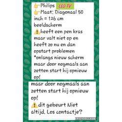 PHILIPS 4K LED TV ANDROID zie foto en uitleg foto's
