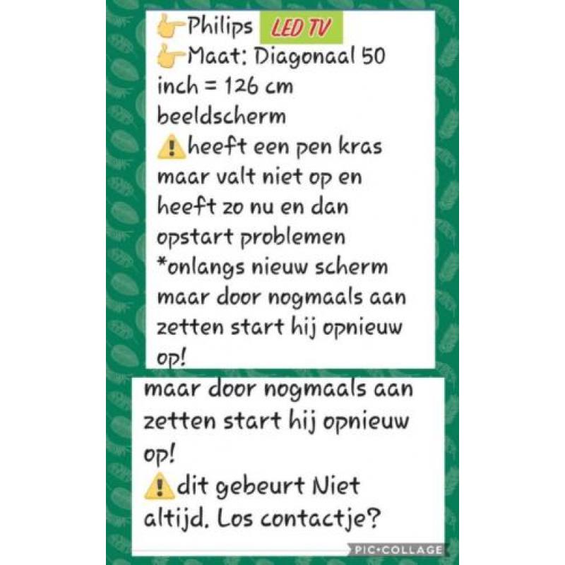 PHILIPS 4K LED TV ANDROID zie foto en uitleg foto's