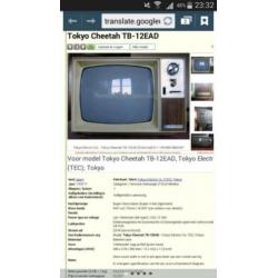 Vintage TV model TB-22 EAD in kast van bakeliet