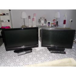 2 x leuke 19 inch tv-hitachi en tcl