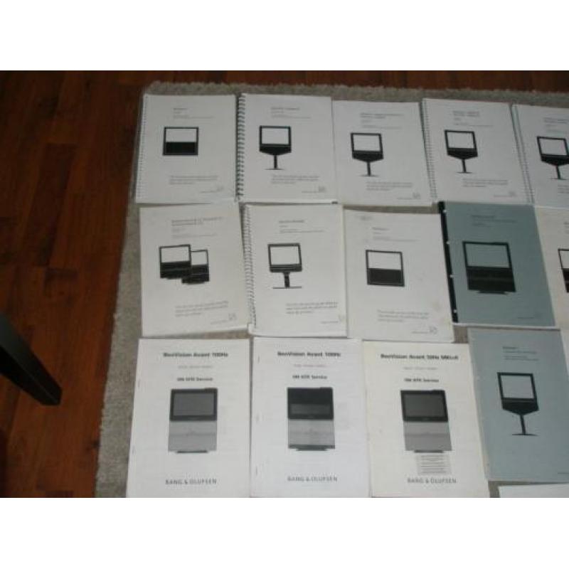 B&O Service Manuals TV's ( totaal 30 stuks )