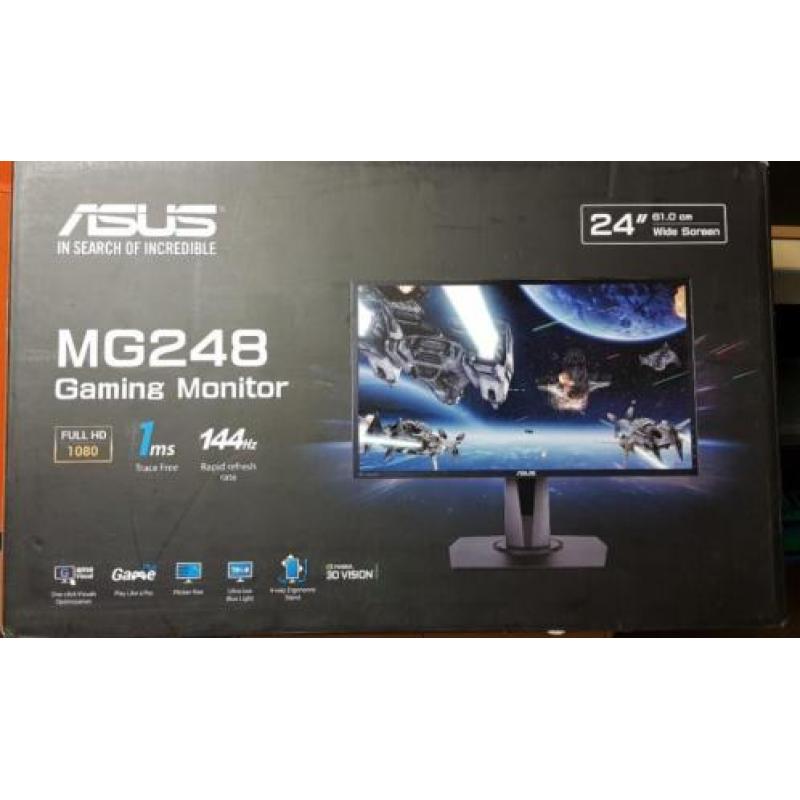 ASUS MG248Q Gaming Monitor FHD (1920x1080), 1ms, tot 144Hz,
