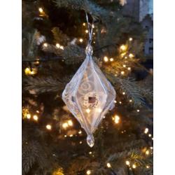 Drie mooie ornamenten voor in de kerstboom