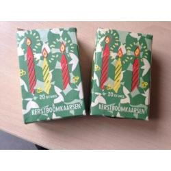 Antieke kerstboom draaikaarsjes