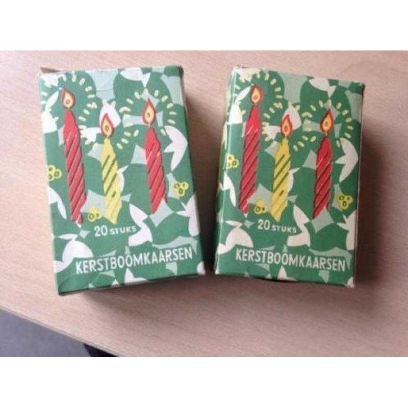 Antieke kerstboom draaikaarsjes