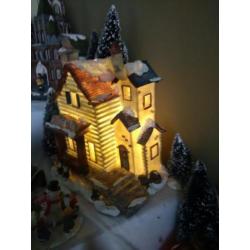 Kerstdorp,Ski chalet 20x20x18 en kerstdorp huis 20x20x10