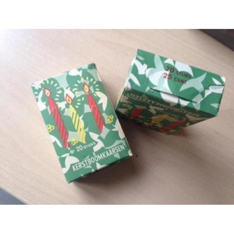 Antieke kerstboom draaikaarsjes