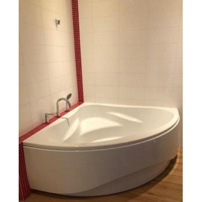 Hoekbad wit 150 x 150