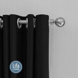 Lifa Living Gordijnen Zwart Haken - 300 x 250 cm