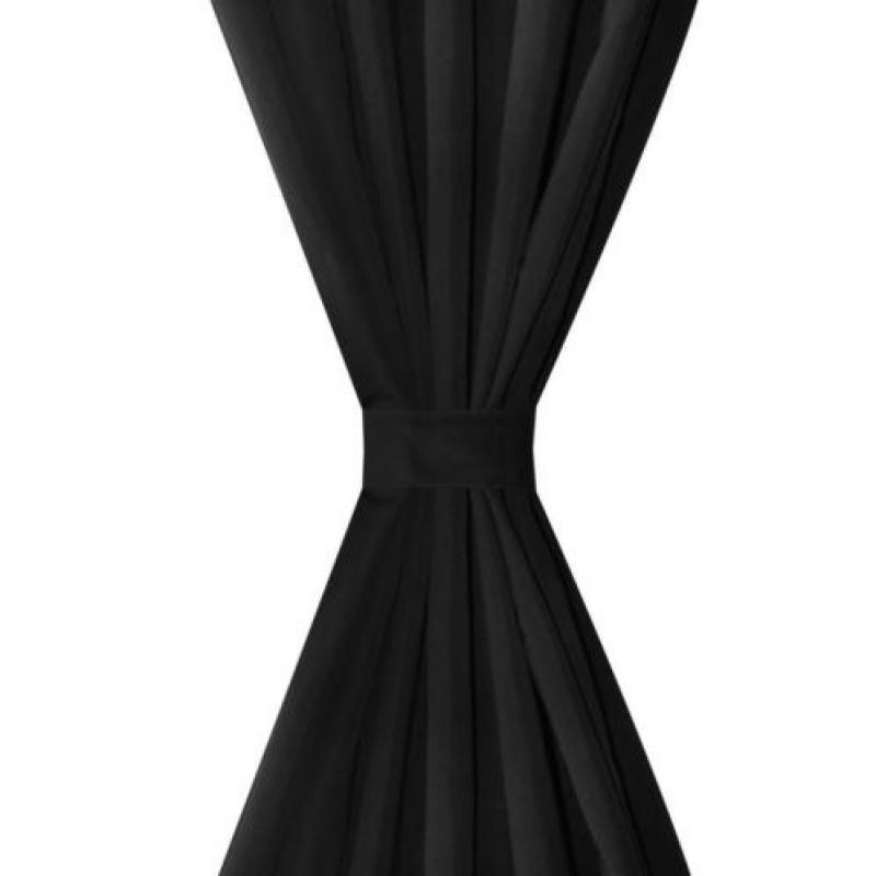 vidaXL Micro-Satijnen Gordijnen met Ringen 140 x 225 cm 2 st