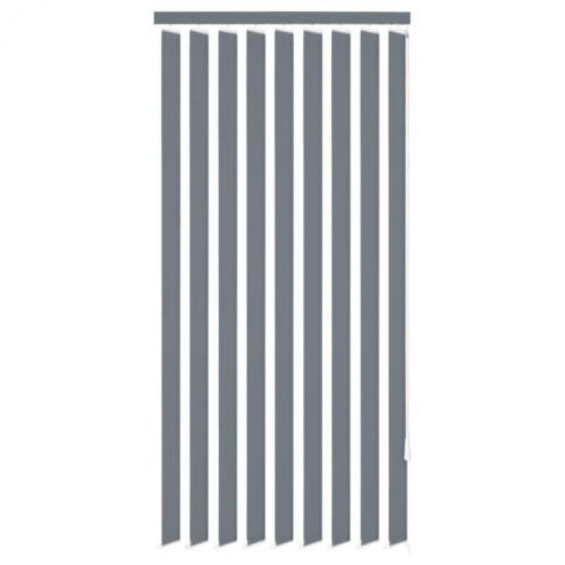 vidaXL Verticale jaloezie grijs stof 180x250