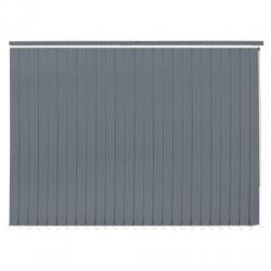 vidaXL Verticale jaloezie grijs stof 180x250