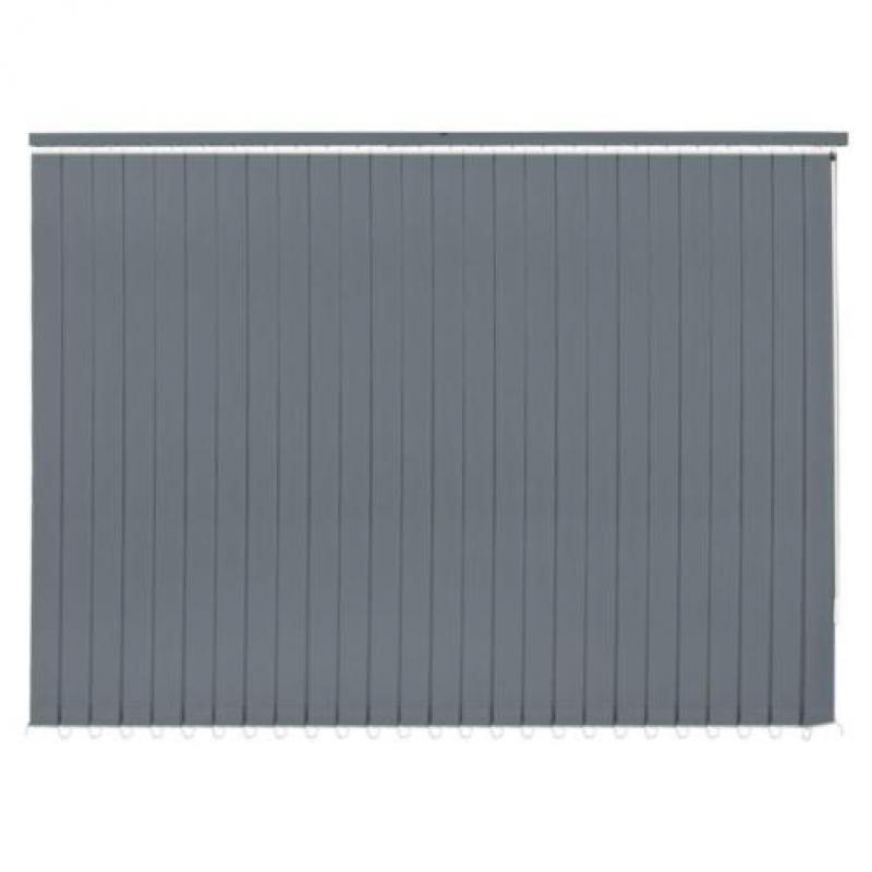 vidaXL Verticale jaloezie grijs stof 180x250