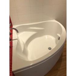 Hoekbad wit 150 x 150
