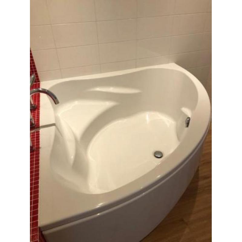 Hoekbad wit 150 x 150