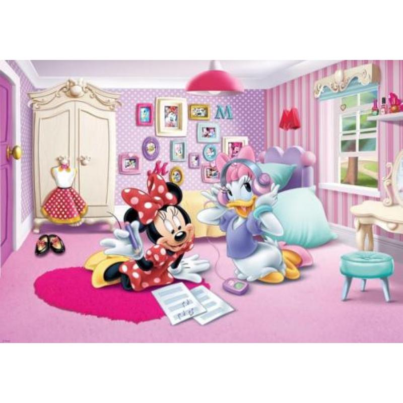 Minnie Mouse en Katrien fotobehang XL Minnie behang
