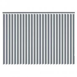 vidaXL Verticale jaloezie grijs stof 180x250